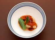 Soft type roll yuba Baked bean curd daubed with miso (bean paste)